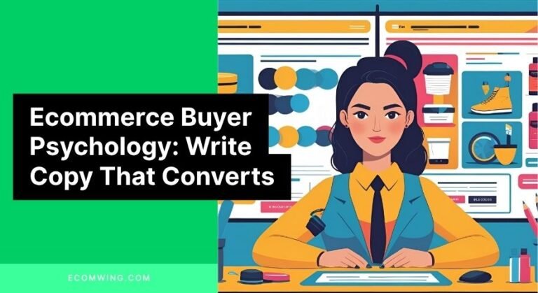 Marketer tailoring copy to two buyer states on a split screen, illustrating Ecommerce buyer psychology.