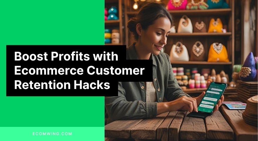 Store owner sending WhatsApp follow-up messages to past buyers to boost Ecommerce customer retention and repeat sales