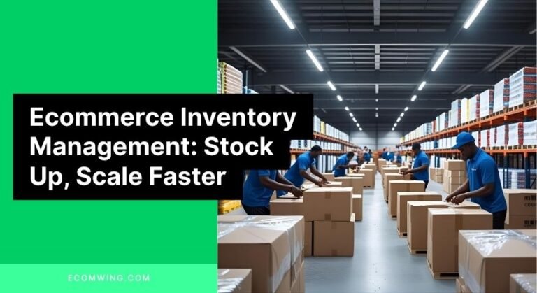 Warehouse shelves filled with products showing Ecommerce inventory management for fast Nigerian deliveries