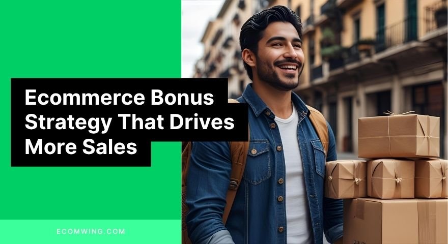 Customer excited about stand-alone extras using an Ecommerce bonus strategy