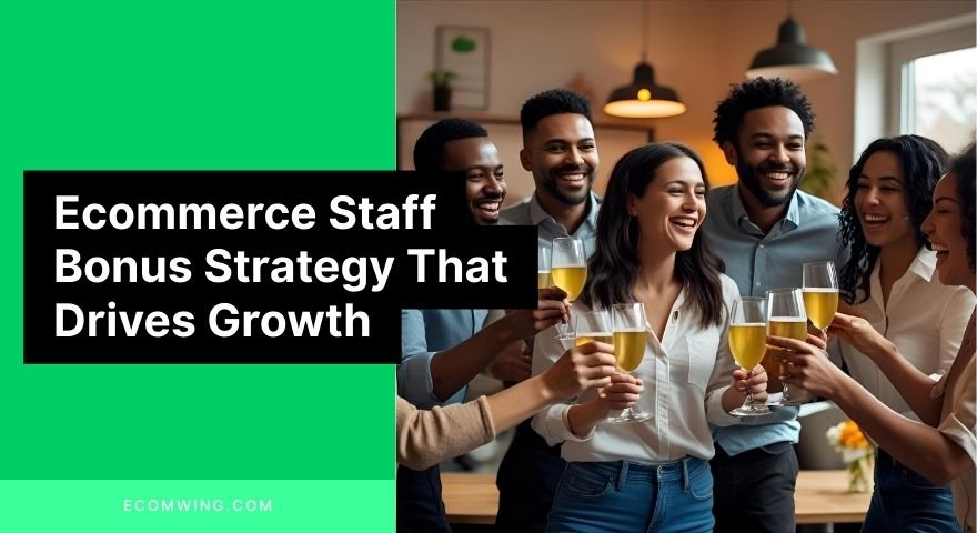 Team celebrating after hitting sales target using Ecommerce staff bonus strategy