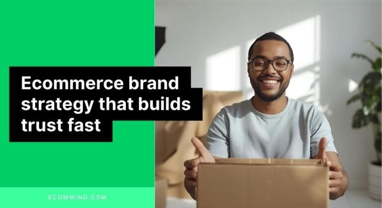 Happy customer unboxing; UGC clip showing an Ecommerce brand strategy that builds trust and makes buyers remember your name.