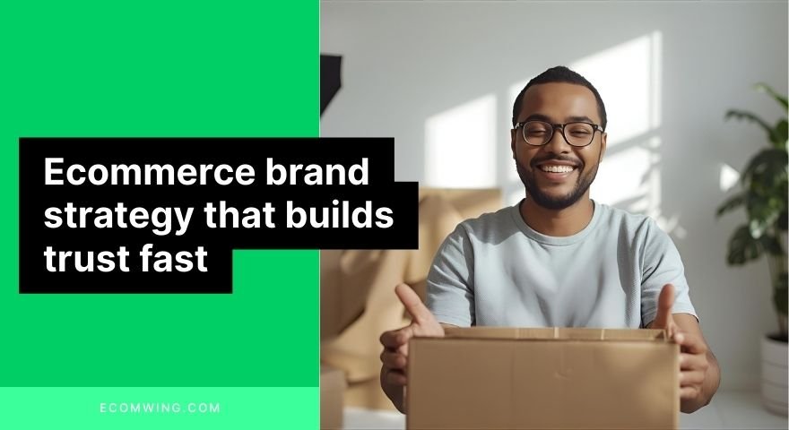 Happy customer unboxing; UGC clip showing an Ecommerce brand strategy that builds trust and makes buyers remember your name.