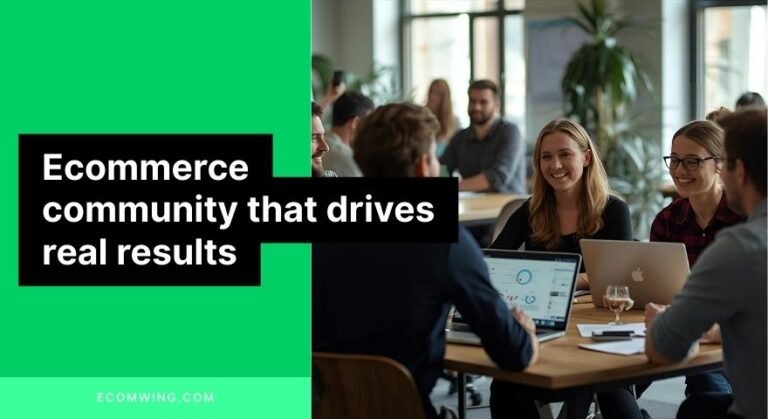 Ecommerce community of founders sharing strategies, support, and wins in a focused group session