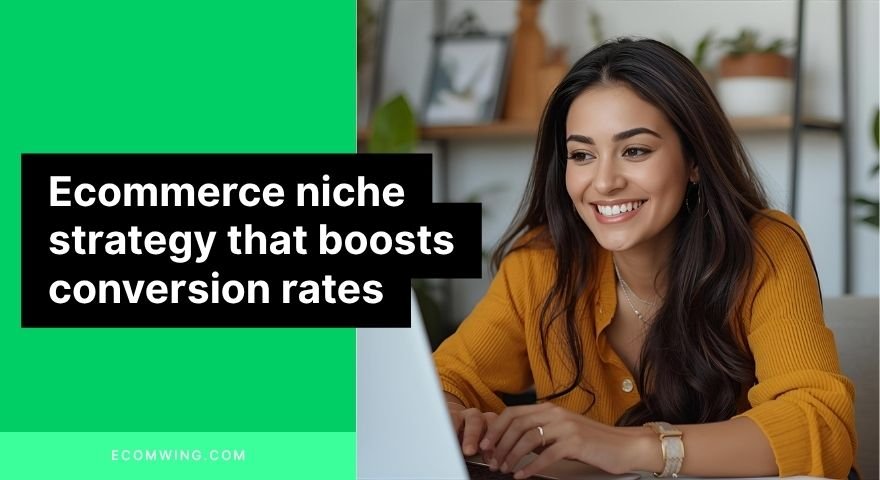 Woman running a focused skincare store online, showing expertise—Ecommerce niche strategy