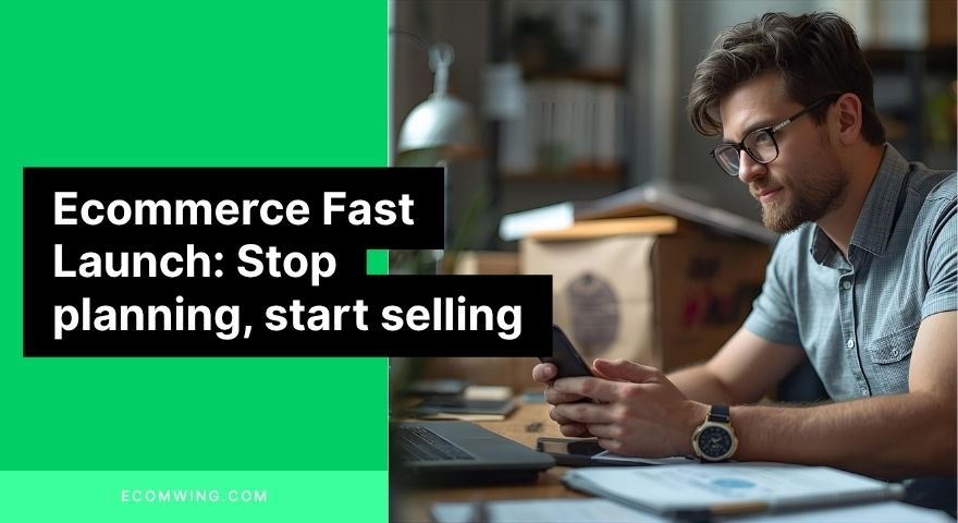 Entrepreneur using WhatsApp to ship first orders, illustrating Ecommerce Fast Launch mindset