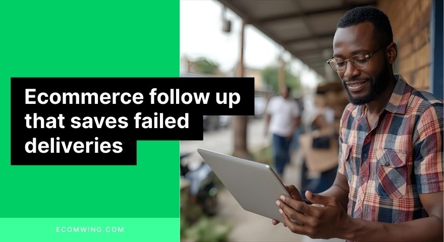 Ecommerce owner using an Ecommerce follow up checklist to recover ghosted orders and improve delivery rate in a busy Nigerian market