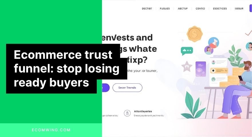 Sales page with guarantees and WhatsApp proof using an Ecommerce trust funnel to reduce fear and drive purchase.