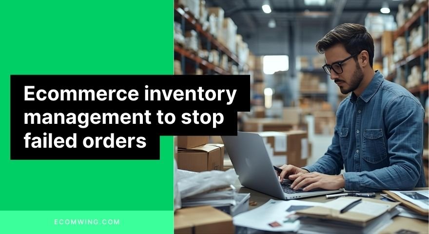 Ecommerce inventory management shown by an ecommerce owner checking product stock levels before scaling ads.