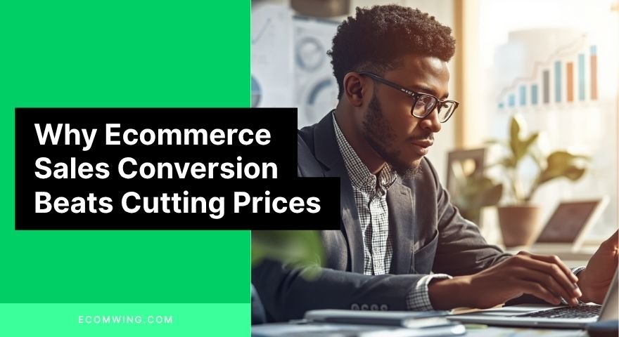 Ecommerce owner reviewing product page to improve ecommerce sales conversion and build customer trust online